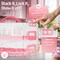 Cupcake Carrier, Cupcake Holder for 24 Cupcakes, Portable and Reusable Rectangular Cake Carrier with Lid and Handle, 2 Tier Stackable Layer Insert (Pink)